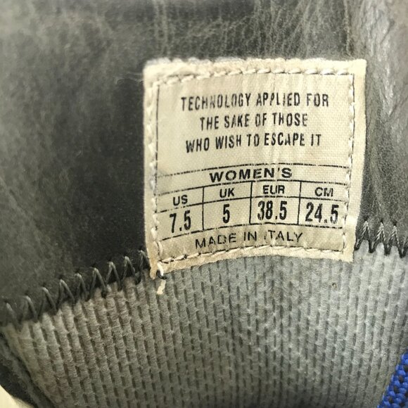 MONTRAIL Hiking Boots Womens 7.5/38.5 Green Leather Vibram Sole Made In Italy - Picture 12 of 16